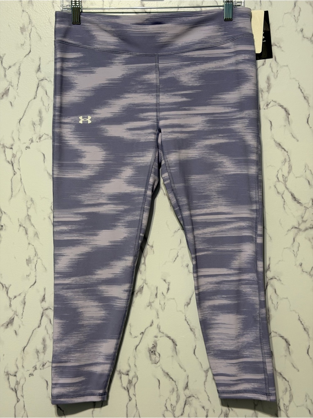 Under Armour Girls Motion Printed Ankle Crop Leggings Purple NWT YXL